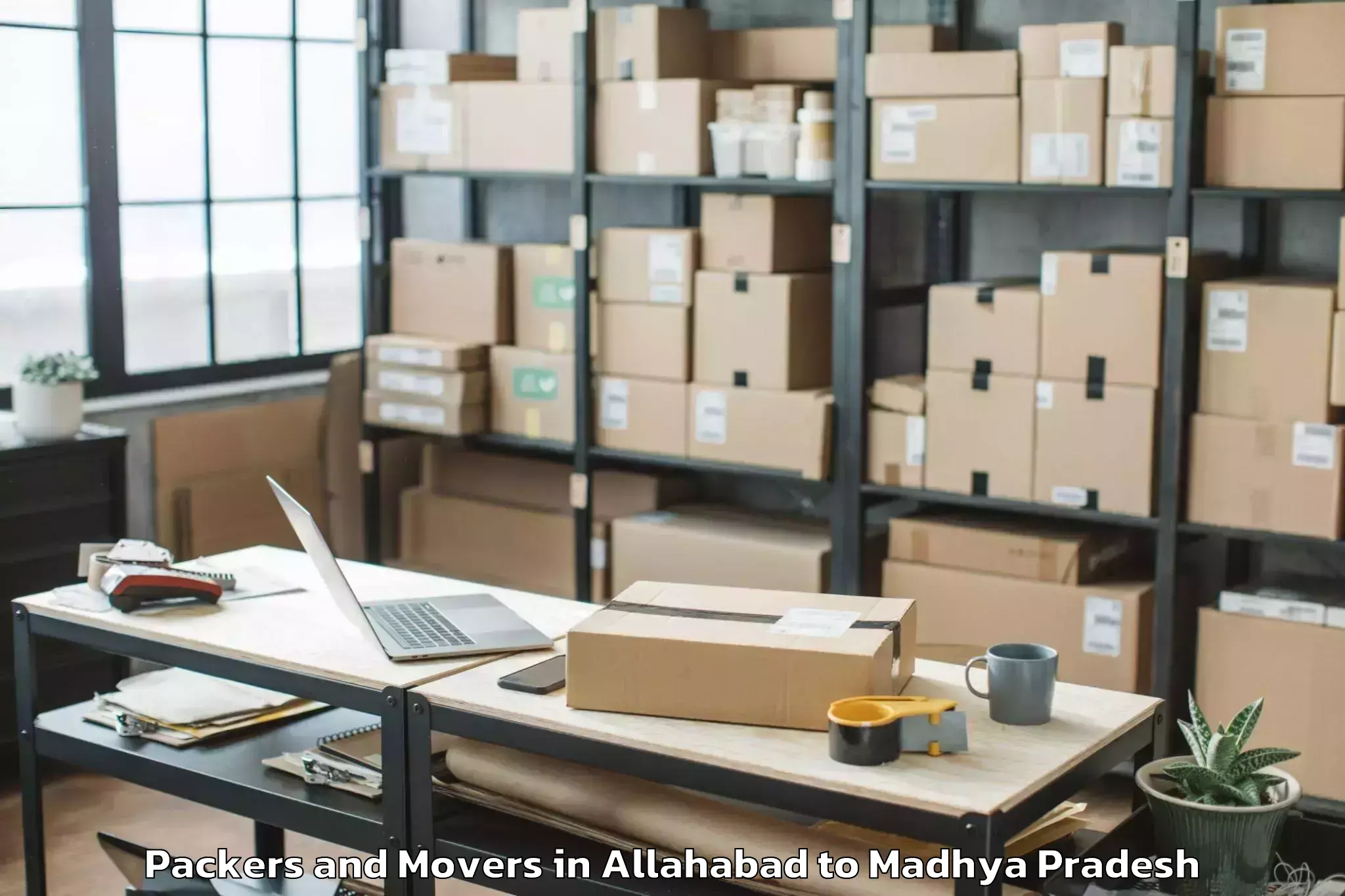 Reliable Allahabad to Sagar Packers And Movers